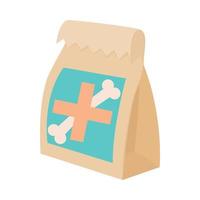 Packaging medication for animals icon vector