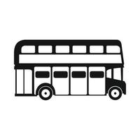 London double decker bus icon, simple style vector