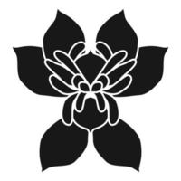 Decor succulent icon, simple style vector