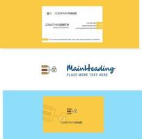 Beautiful Secure network Logo and business card vertical Design Vector