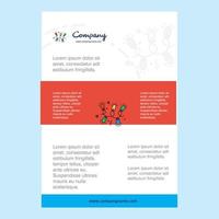 Template layout for Decoration lights comany profile annual report presentations leaflet Brochure Vector Background