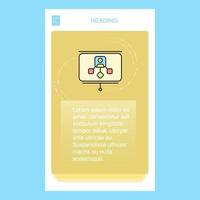 Presentation mobile vertical banner design design Vector