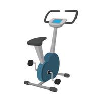 Exercise bike cartoon icon vector