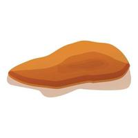 icono de piedra sahara, estilo de dibujos animados vector