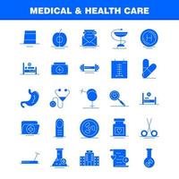 Medical And Health Care Solid Glyph Icon for Web Print and Mobile UXUI Kit Such as Flask Hospital Sign Medical Medical Medicine Data Fan Pictogram Pack Vector