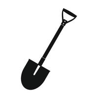 Shovel black simple icon vector