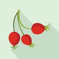 Briar fruits icon, flat style vector