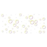 Soap bubbles icon, realistic style vector