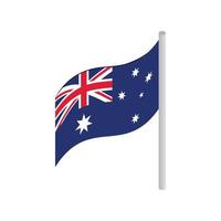 icono de la bandera de australia, estilo 3d isométrico vector