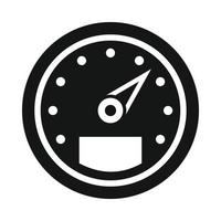 Speedometer icon in simple style vector