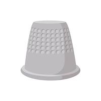 Thimble cartoon icon vector