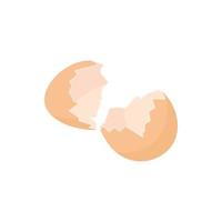 Eggshell icon in cartoon style vector