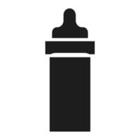 Baby bottle icon, simple style vector