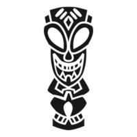 icono de ídolo azteca, estilo simple vector