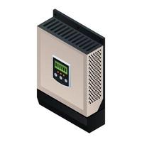 Charge inverter controller icon, isometric style vector