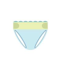 Diaper nappy flat icon vector