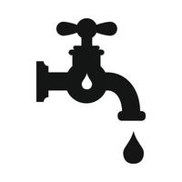 Save water simple icon vector