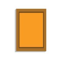 Wall picture icon, cartoon style vector