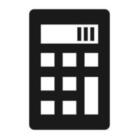 icono de calculadora científica, estilo simple vector