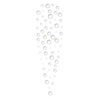 Oxygen bubbles icon, realistic style vector