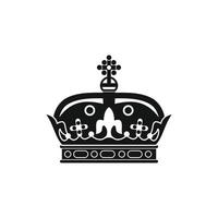 A royal crown icon, simple style vector