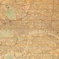 Vintage Map On Wooden Texture photo