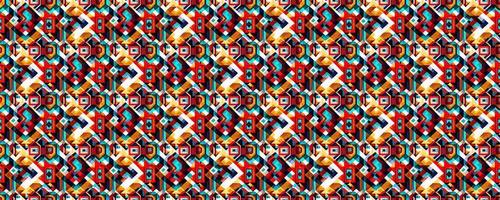 Geometric abstract seamless pattern photo