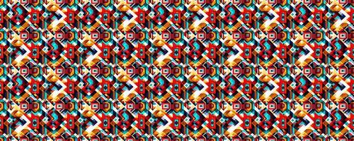 Geometric abstract seamless pattern photo