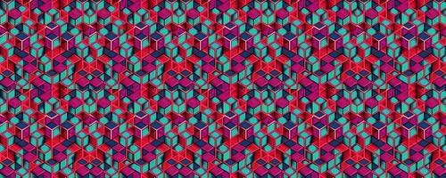 Geometric abstract seamless pattern photo