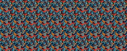 Geometric abstract seamless pattern photo