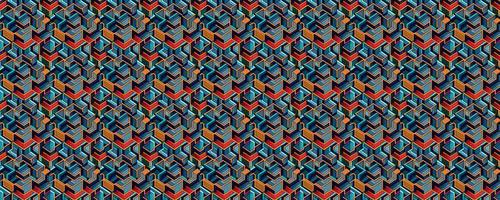 Geometric abstract seamless pattern photo