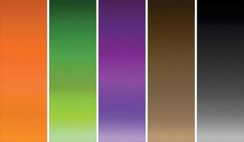 Collection of colorful smooth gradient background for graphic design. Vector illustration