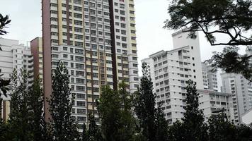 Residenziale pubblico alloggiamento edificio nel Singapore video