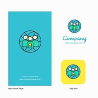 Group avatar Company Logo App Icon and Splash Page Design Creative Business App Design Elements vector