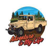 Offroad Vehicle in vector illustration, perfect for Offroad event, Club logo and Tshirt design