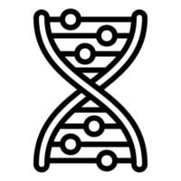 Dna formula icon, outline style vector