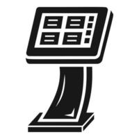 Info vending machine icon, simple style vector