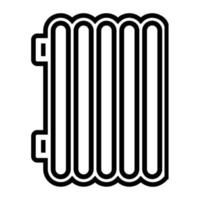 House thermo battery icon, outline style vector