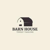 farmhouse farm and barn logo vector icon symbol design illustration