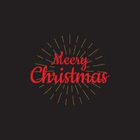 La tipografía del logotipo del vector de diseño de texto de feliz Navidad se puede utilizar como tarjeta de felicitación de banner.