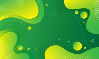 Green and yellow liquid background. Vector illustration