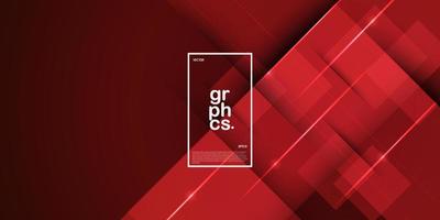 Popular dark red gradient illustration background with 3d look shapes and simple pattern. cool design and sporty.Eps10 vector