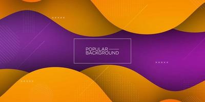 modern premium colorful wavy abstract background with gradient yellow orange purple color on background. Eps10 vector