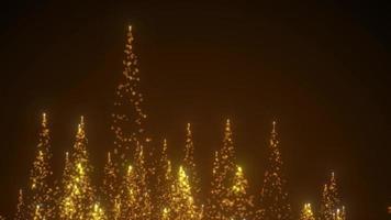 paillettes brillantes particules d'or lumière montante, fond de célébration de fête, particules brillantes montant sur fond, animation de petites particules de pluie bokeh scintillant, fond de luxe, remise de prix et christma