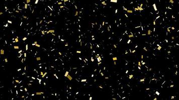 Colorful Confetti Particles Falling Over White Background, Confetti Falling Celebration Animation,party Bg, Gold Realistic Confetti Explosions, Birthday Party Confetti Falling video