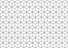 Abstract geometry hexagon pattern line art. vector