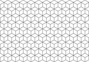 Abstract geometry hexagon pattern line art. vector