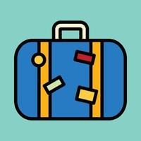 Luggage Filled Icon vector