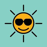 Sun Filled Icon vector