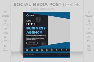 Digital marketing agency live webinar and corporate business social media banner post template vector